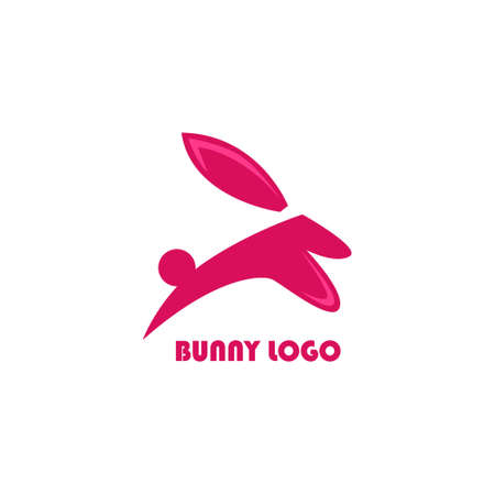 bunny logo modern concept logo designのイラスト素材
