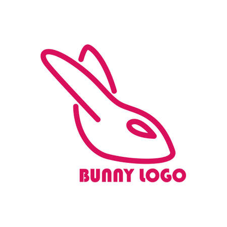 bunny logo modern concept logo designのイラスト素材