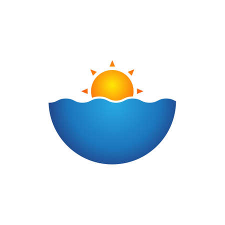 beach logo modern concept designのイラスト素材