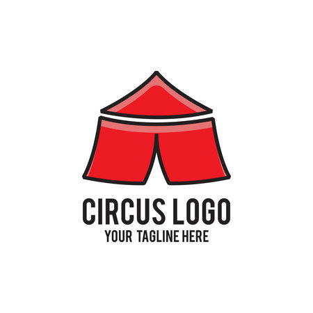 circus logo design modern conceptのイラスト素材