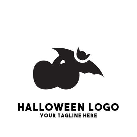 hallowen logo design modern conceptのイラスト素材