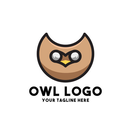 owl logo modern concept designのイラスト素材