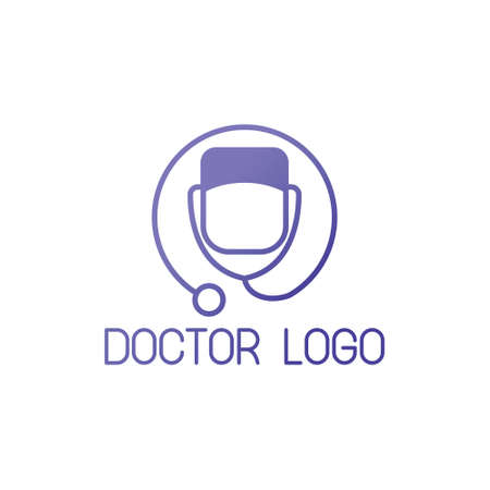 doctor logo health modern concept artのイラスト素材