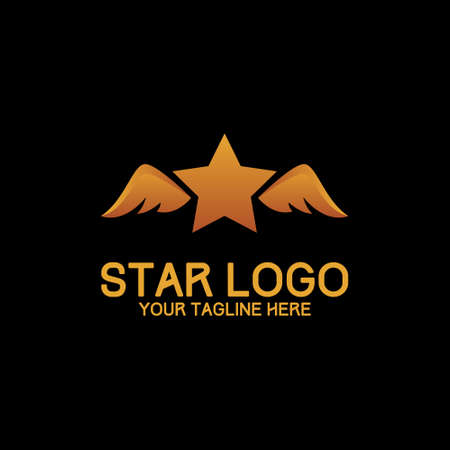 start logo design modern concept art orangeのイラスト素材