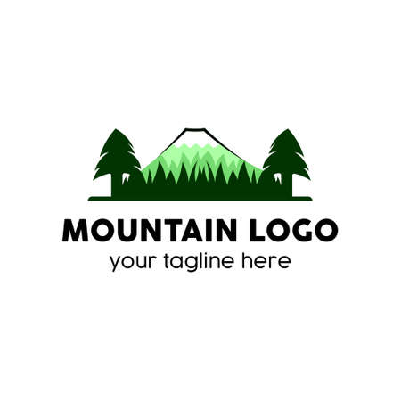 mountain logo modern design conceptのイラスト素材