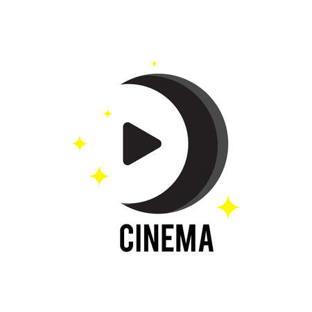 cinema logo modern design conceptのイラスト素材