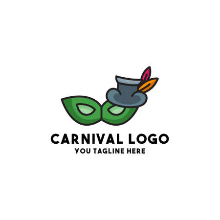 carnival logo concept design modernのイラスト素材
