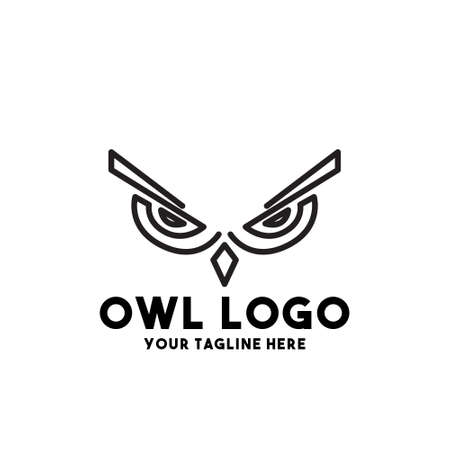 owl logo modern concept designのイラスト素材