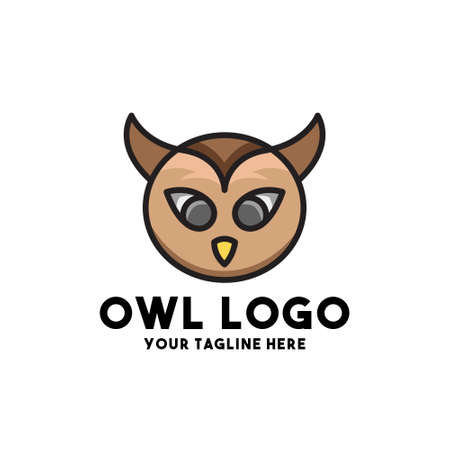 owl logo modern concept designのイラスト素材