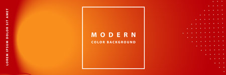banner template design with header interface gradient style