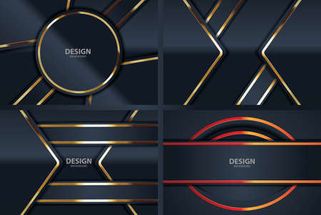 gold banner Abstract vector background board for text and message design modern. vector illustrationの写真素材