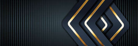 gold banner Abstract vector background board for text and message design modern. vector illustrationの写真素材