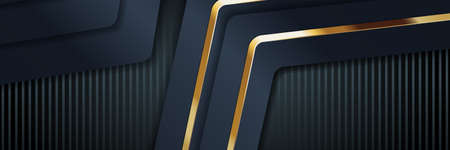 gold banner Abstract vector background board for text and message design modern. vector illustrationのイラスト素材