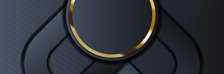 gold banner Abstract vector background board for text and message design modern. vector illustrationの写真素材