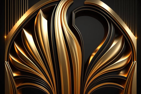 black luxury 3d gold shine glitter elegan backgroundの素材