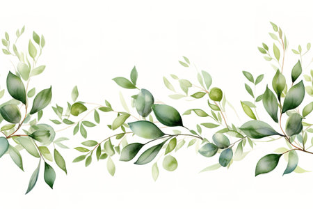 set of Watercolor floral frame border with pink roseの素材