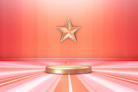 futuristic and clean stage blank center backgroundの素材