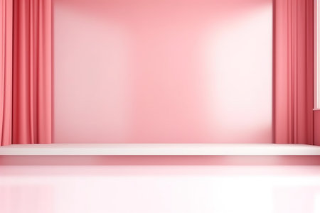 futuristic and clean stage blank center backgroundの素材