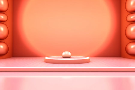 futuristic and clean stage blank center backgroundの素材