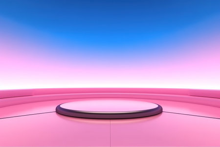 futuristic and clean stage blank center backgroundの素材
