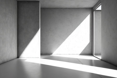 room Empty concrete texture background with shadowの素材