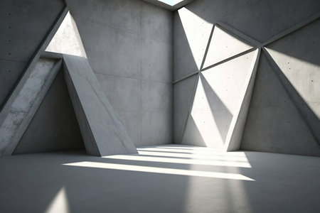 room Empty concrete texture background with shadowの素材