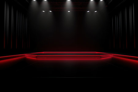 futuristic and clean stage blank center backgroundの素材