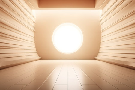 futuristic and clean stage blank center backgroundの素材