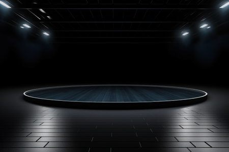 futuristic and clean stage blank center backgroundの素材