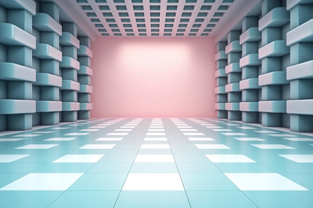 futuristic and clean stage blank center backgroundの素材