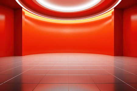 futuristic and clean stage blank center backgroundの素材