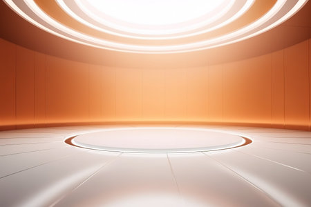 futuristic and clean stage blank center backgroundの素材