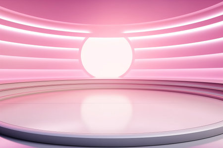 futuristic and clean stage blank center backgroundの素材