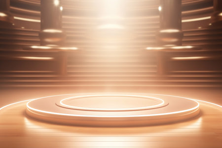 futuristic and clean stage blank center backgroundの素材