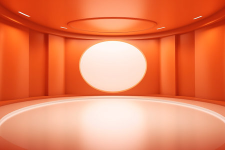 futuristic and clean stage blank center backgroundの素材