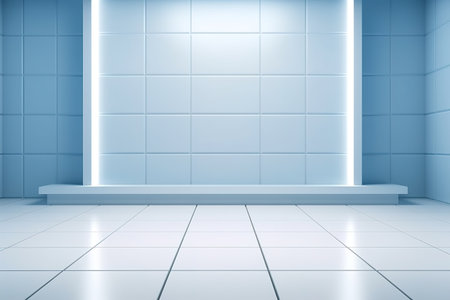 futuristic and clean stage blank center backgroundの素材