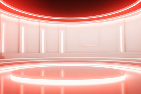 futuristic and clean stage blank center backgroundの素材