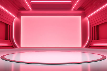 futuristic and clean stage blank center backgroundの素材