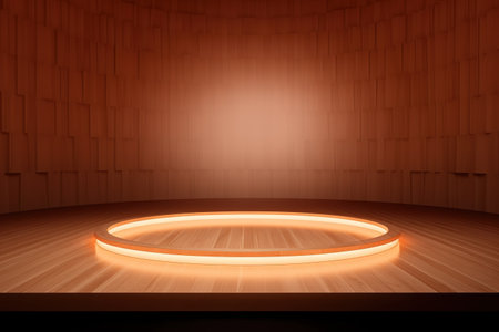 futuristic and clean stage blank center backgroundの素材