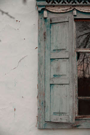 Antique Wooden Window in the Village
