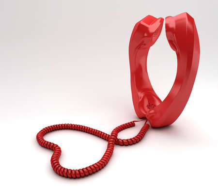 Long distance relationship conceptの写真素材