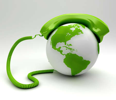 A global telecommunications conceptの写真素材