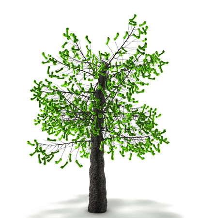 A green telecom business concept isolated on whiteの写真素材