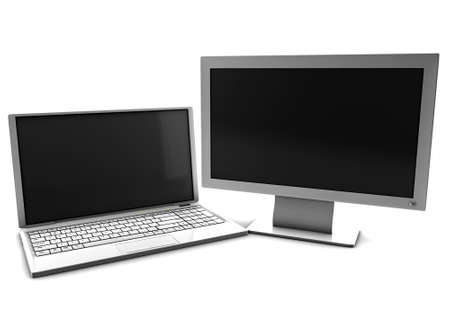 A bundle of telco services isolated on whiteの写真素材