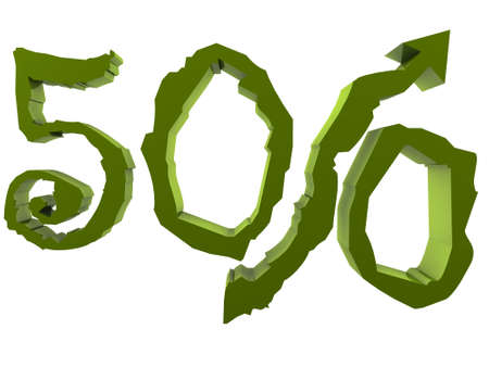 A growth in business. Promo Offer. 3D render concept. の写真素材