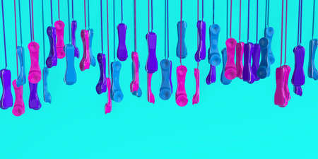 Fixed Phone Receivers Contact Concept variations 3d rendering designの写真素材