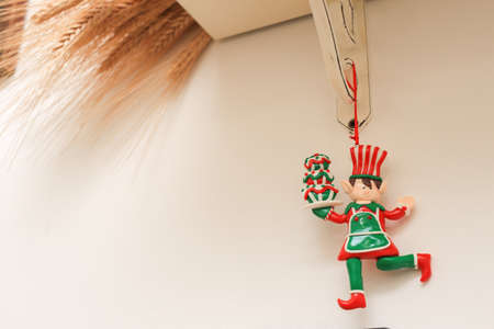 Christmas decoration elf with earsの写真素材