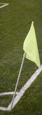 image of corner football flag in the sports fieldの写真素材