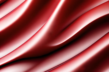abstract red background with smooth lines and highlights, 3d render, generative, ai, generative aiの素材