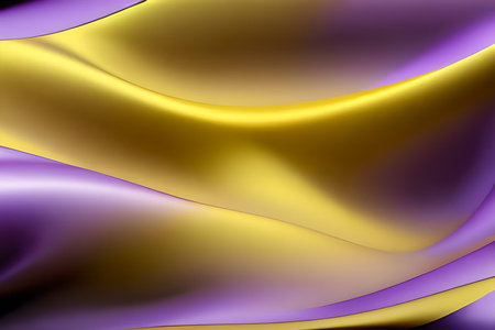 abstract background with smooth lines in purple, yellow and violet colors, generative, ai, generative aiの素材